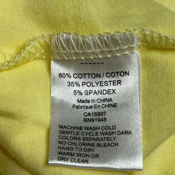 Y2K  vtg NWT top,women M, Layered sheer,overlay,floral yellow,fairy,feminine EC - Picture 12 of 16